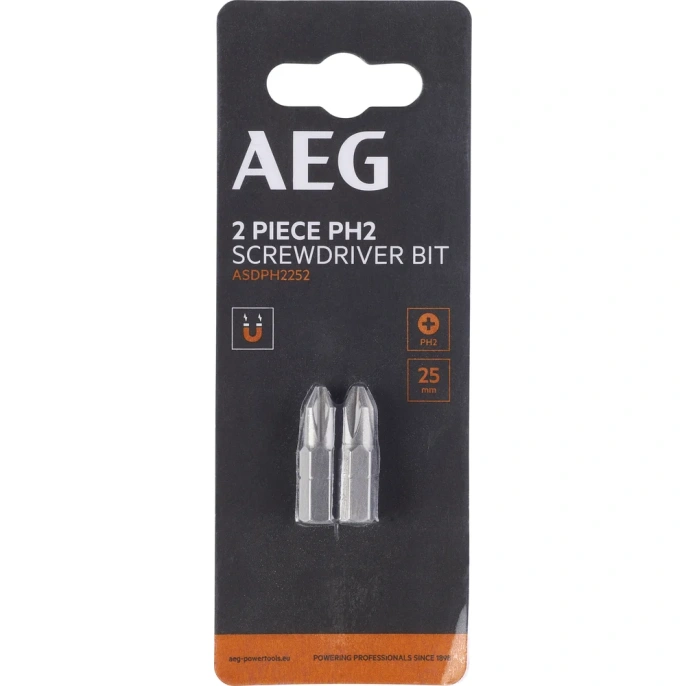 Биты 2 шт, РН2, 25 мм AEG ASDPH2252 4932479520