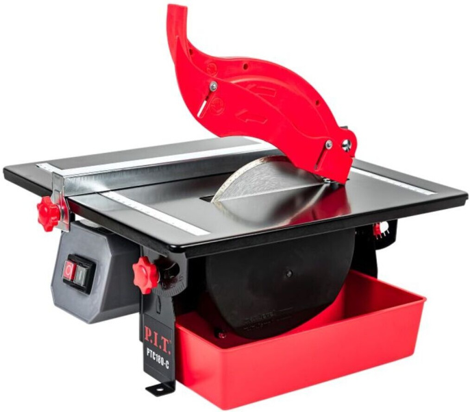 Плиткорез P.I.T. PTC180-C электрический, 650 Вт, 2950 об/мин, 180х22,2мм, 360х330мм, 23/35мм, 45°
