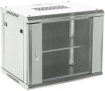 Шкаф коммутационный REXANT 04-0954-111 настенный,  стеклянная передняя дверь,  9U,  400x542 мм