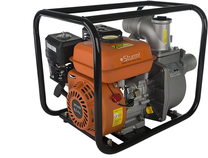 Мотопомпа бензиновая STURM! BP87101, для чистой воды, 1000л/мин
