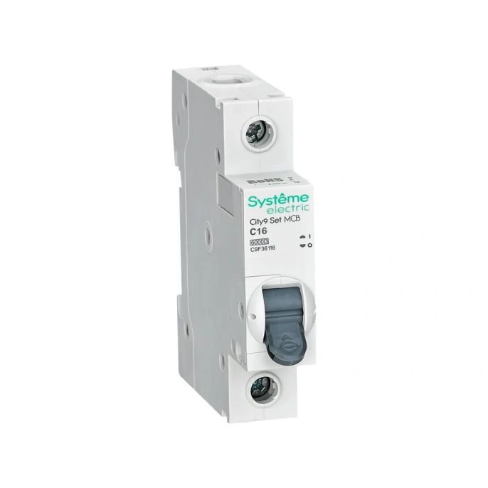Автоматический выключатель (АВ) Systeme Electric City9 Set, хар-ка С, 16 А, 1 Р, 6 kА, 230 В C9F36116