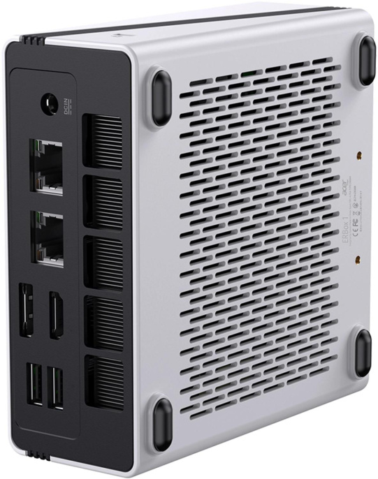 Неттоп Acer Gadget E10 ERBox AMD Ryzen 7 6800H,  LPDDR5 16ГБ, 512ГБ(SSD),  AMD Radeon 680M,  Windows 11 Pro,  черный и белый
