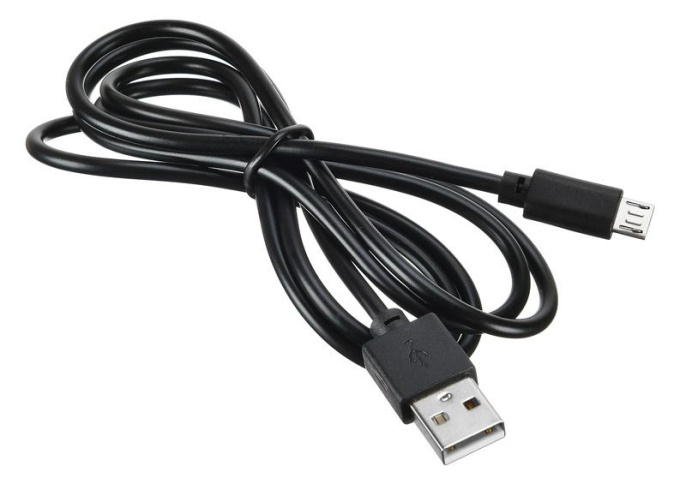 Кабель Digma micro USB (m) -  USB (m),  1.2м,  2A,  черный [microusb-1.2m-blk]