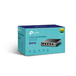 TP-Link TL-SF1005LP Настольный коммутатор с 5 портами 10/100 Мбит/с 4 порта PoE+
