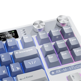 Клавиатура Royal Kludge RK M87 Ocean Blue USB/2.4 GHz/Bluetоoth, RGB, Hot Swap, Beige switch RK M87 Ocean Blue Beige switch