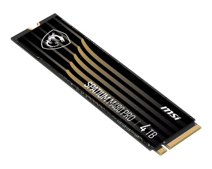 Твердотельный накопитель MSI SSD SPATIUM M480 Pro, 2000GB, M.2 22x80mm , NVMe, PCIe 4.0 x4, 3D TLC, R/W 7400/7000, IOPs 1 000 000/1 000 000, DRAM buffer 2048MB, TBW 1400, DWPD 0.38 5 лет S78-440Q600-P83