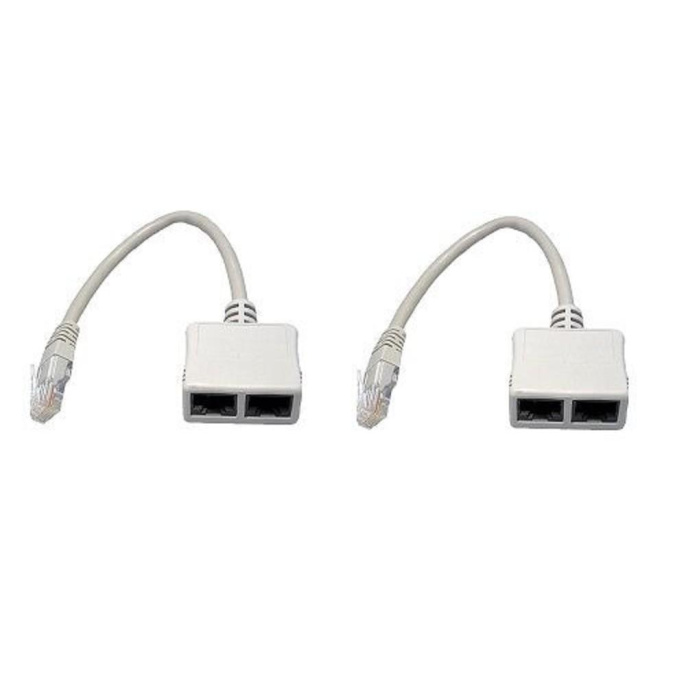 5bites Разветвитель сплиттер LAU55-05W RJ45 M / 2*RJ45 F / UTP / 100MB / 2ШТ