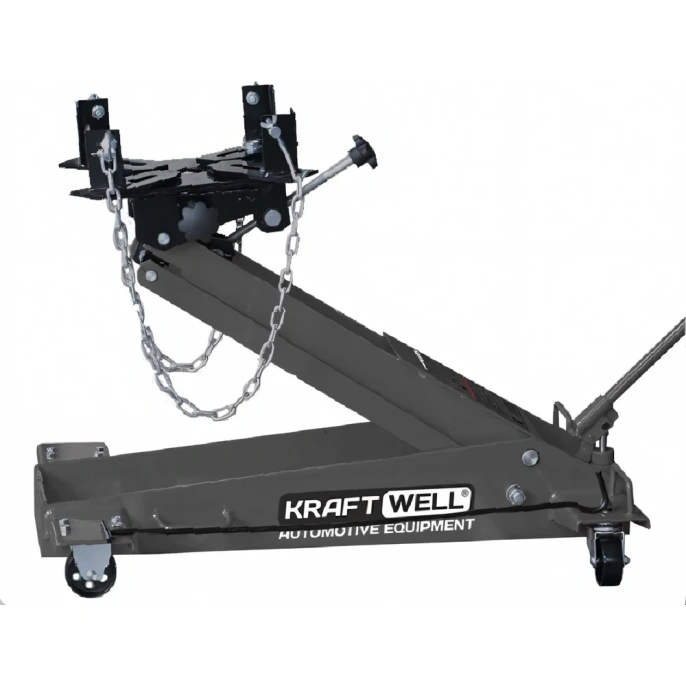 Гидравлическая подкатная тележка для агрегатов трансмиссии KraftWell г/п 1500 кг KRWLTJ1.5