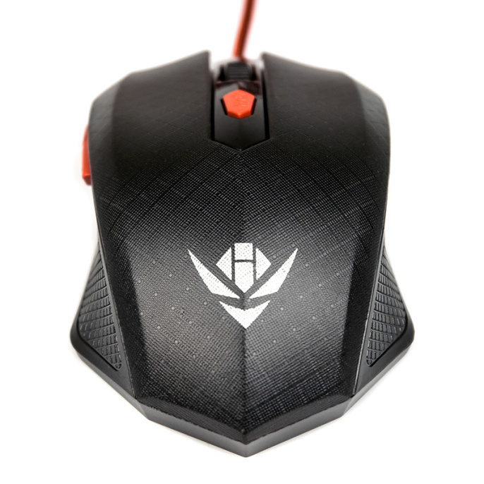 Мышь MOG-08U Nakatomi Gaming mouse - игровая, 6 кнопок ролик прокрутки, USB, черная