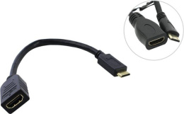 5bites BC-HDC2A1 Кабель-5bites Адаптер HDMI F / mini HDMI M 1.4B, зол.разъемы