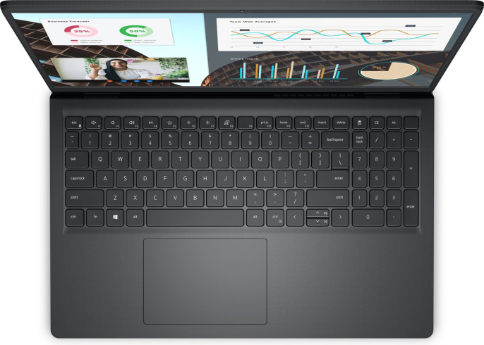Ноутбук Dell Vostro 3530-2623 15.6" 1920 x 1080, IPS, 120 Гц, Intel Core i3 1305U, 8 ГБ DDR4, SSD 512 ГБ, видеокарта встроенная, без ОС, цвет крышки черный, аккумулятор 41 Вт·ч, цвет корпуса черный, LAN