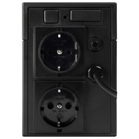 ИБП SmartWatt UPS UNI 650E Line- interactive 650VA/360W LED (2 EURO) 12V/7Ah*1  3703020390007