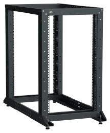 Стойка двухрамная ITK Linea (LF05-24U61-2GM) 24U 600ммX1000мм 700кг черный