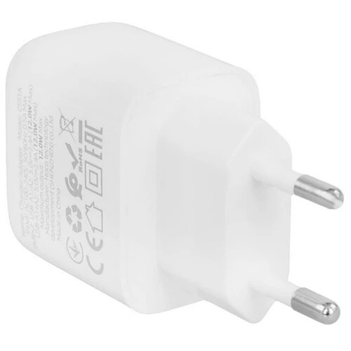 HOCO CS51A/ Сетевое ЗУ/ 2 USB/ Выход: 12W/ белый