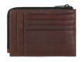 Чехол для кредитных карт Piquadro Harper PU1243APR/TM коричневый натур.кожа
