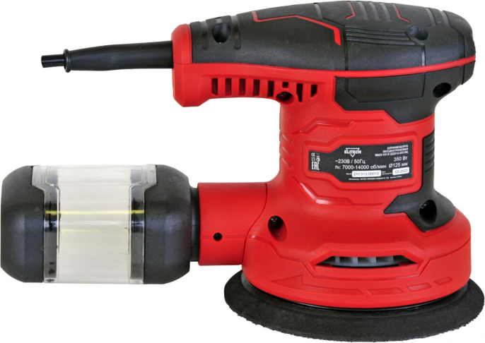 Эксцентриковая шлифмашина Elitech МШЭ 031Э 300Вт D125мм E2213.025.00