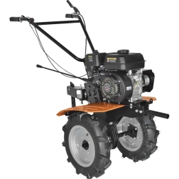 Мотоблок CARVER МТ-7100 (7 л.с, усиленная рама, передачи 3/1, регулируемый руль, фрезы, колеса 4 на 10) 01.006.00039