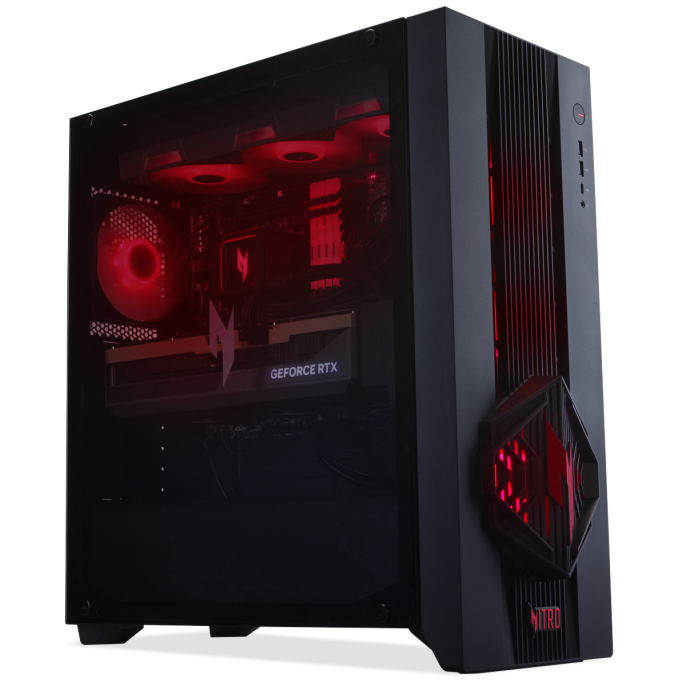 Настольный ПК Acer Nitro 70 N70X3D-100 AMD Ryzen 7 9800X3D/32Gb/SSD1Tb/RTX5070 12Gb/PSU 1200W/NoOS/Black (DG.E5ACD.007)