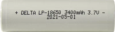 Аккумулятор Delta LP-18650 3400 (3.7V 3400mAh) Li-Ion Size "18650"