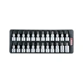 Набор головок торцевых 1/2"DR с насадками Hex, Torx, Spline 24 предмета, в ложементе TOPTUL GAAT2403