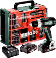 Дрель-шуруповерт Metabo BS 18 L / Mobile Workshop аккум. патрон:быстрозажимной кейс в комплекте 614051710