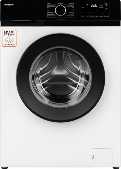 Стиральная машина WEISSGAUFF WM 45106 Steam, с фронтальной загрузкой, 6кг, 1000об/мин, с паром