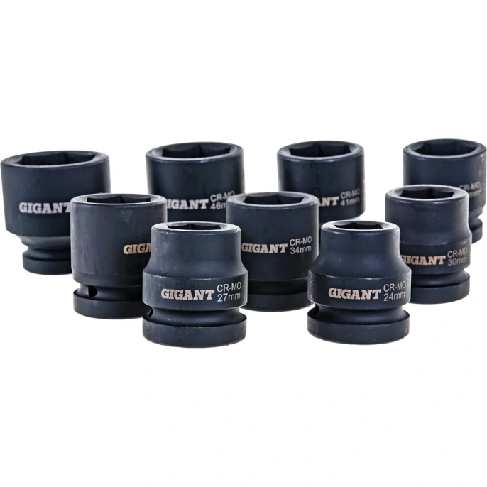 Набор торцевых ударных головок (9 шт; 24-50 мм; 1DR) Gigant G-11326