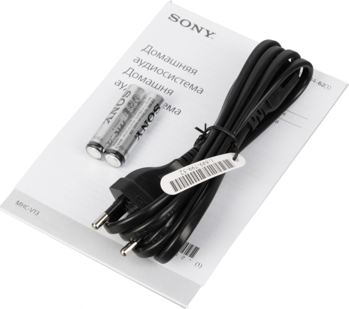Музыкальный центр Sony MHC-V13, с караоке, Bluetooth, FM, USB, CD, черный