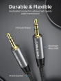 Аудиокабель CABLETIME CF10H (CT-AV311-P11GN-SG1) 1 м, AUX стерео 3,5 мм (1/8") медный, черный ПВХ нейлоновый