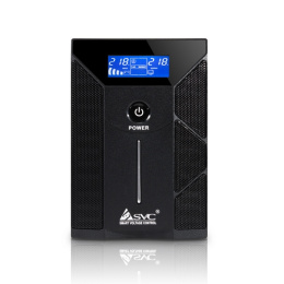 Источник бесперебойного питания SVC 600ВА/360Вт, AVR, Внешние АКБ не входят в комплект Вых.разъёмы: 2 розетки Schuko, LCD-дисплей, Напольный, Чистая синусоида. W-600L