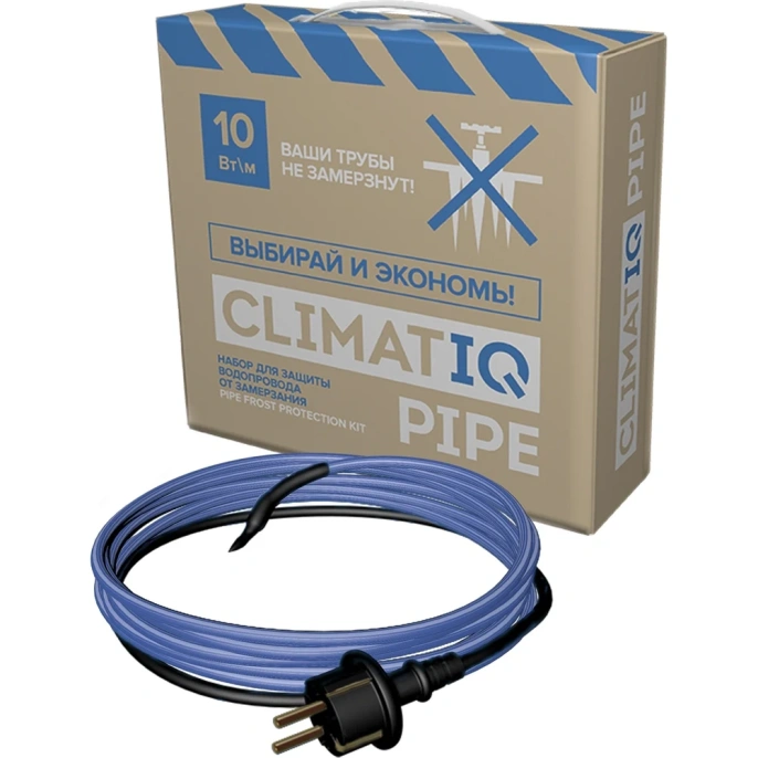 Саморегулирующийся комплект для защиты водопровода от замерзания IQWATT CLIMATIQ PIPE 10 Вт/м, 3 м 206411