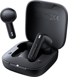 Наушники Baseus A00061900113-01 Bowie E16 True Wireless Earphones Cluster Black материал: ABS + PC, Bluetooth 5.3, время работы: около 6 часов, интерфейс зарядки: Type-C, время зарядки: около 1.5 часов, емкость аккумулятора: 35 мАч наушники , 400 мАч к