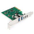 Контроллер ExeGate EXE-313V2-2A3C 10Gbps PCI-E x4 v3.0, USB3.2 Gen2 2xType-A + 3xType-C ext., SuperSpeed+ скорость до 10 Гбит/с. EX299800RUS