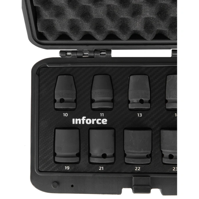 Набор торцевых ударных головок Inforce (1/2"; 10-24 мм) 11-01-261