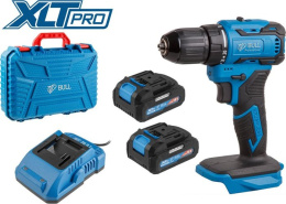 Аккум. дрель-шуруповерт BULL SR 1804 в чем. XLTpro БЕСЩЕТ., Импульс., 18 В, 45 Н*м, 2х2 А*ч, з/у 2 А 1329421