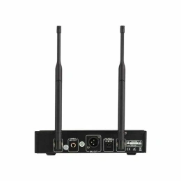 Одноканальная радиомикрофонная система ITC T-530B диапазона UHF 665 МГц - 690 МГц ; приёмник с LCD дисплеем + 1 петличный микрофон с поясным передатчиком; рабочая дистанция - 100 м в условиях прямой видимости; частотная характеристика 60 Гц-18 кГц ±3dB