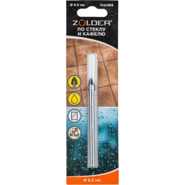 Сверло по стеклу и кафелю 6 мм ZOLDER fcerd06