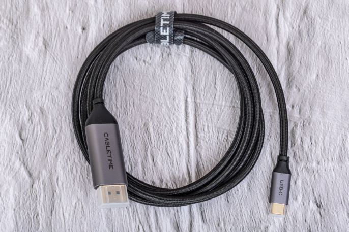 Кабель CABLETIME CC21L (CT-CMDP8K-AG2) 2 м, USB TYPE C - DisplayPort 8K/60 Гц