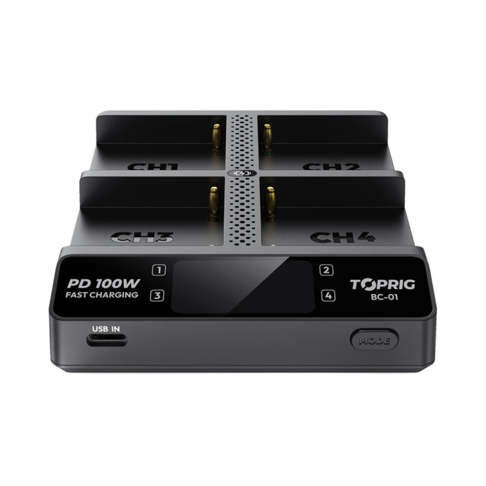 Зарядное устройство Accsoon TOPRIG BC01 4-Bay NP-F (32848_VEB)