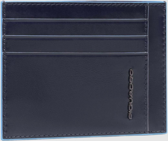 Чехол для кредитных карт Piquadro Blue Square PP2762B2R/BLU2, кожа натуральная, синий