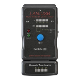 Тестер сетевой ExeGate EX-T5448 для RJ-45/RJ-11/RJ-12/USB EX293160RUS