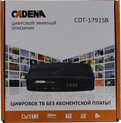 Проигрыватель CADENA CDT-1791SB (Full HD A/V Player HDMI RCA USB2.0 DVB-T2 ПДУ) 046/91/00047698