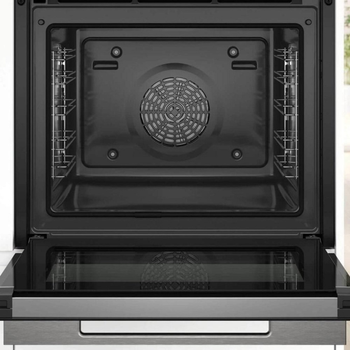 Встраиваемая электрическая духовка BOSCH Accent Line.Встраиваемый духовой шкаф с 14 режимами нагрева,контроль температуры от 30 °C до 300 °C,объем 71 л,Eco Clean Direct,TFT сенсорный дисплей,дверь с SoftClose и SoftOpen, Bosch Assist,система очистки пирол
