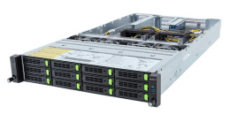 Шасси серверное Gigabyte Server Platform R283-SF0 / 2U / 2xIntel Gen4/5 / 2xHS / 32xDIMM / 12xLFF NVMe/SAS/SATA / 4xGPUs DS / 1xOCP 3.0 / 1xFHHL / 2x2700W / Rails / 1Y (R283-SF0-AAL1)