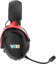 Гарнитура игровая Acer Nitro OHR401,  для компьютера и игровых консолей, мониторные,  Bluetooth/радио/3,5 мм, черный [zl.hdsee.00h]