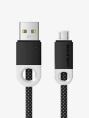 Кабель CABLETIME CAP3H (CT-AMMBM-PBW1) 1 м, черный, USB 2,0 a для Micro B -зарядного устройства