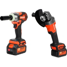 Набор: гайковерт, болгарка KINGQUEEN 18В KQ-TS202