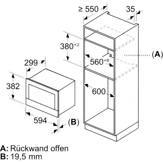 Микроволновая печь встраиваемая SIEMENS BF722L1B1