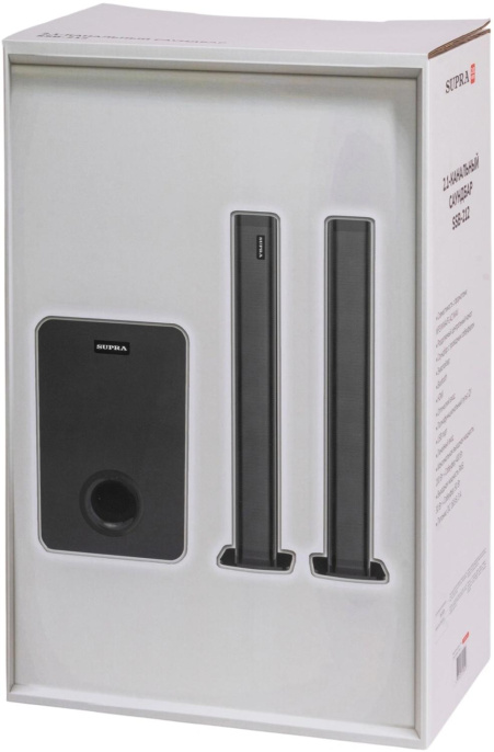 Саундбар Supra SSB-212 2.1 200Вт +400Вт черный