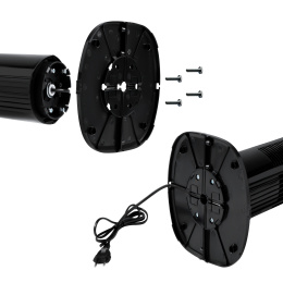 Колонный напольный вентилятор RAGEX R1204-000, 3 скорости, 50 Вт, черный